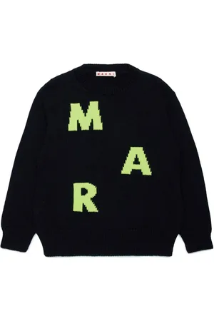 Marni Logo-intarsia crew-neck jumper