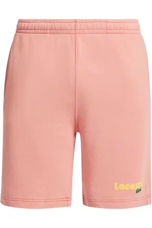 Lacoste Logo-print organic cotton track shorts