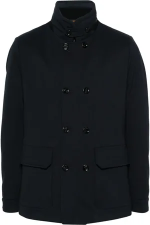 MOORER Layered-detail padded jacket
