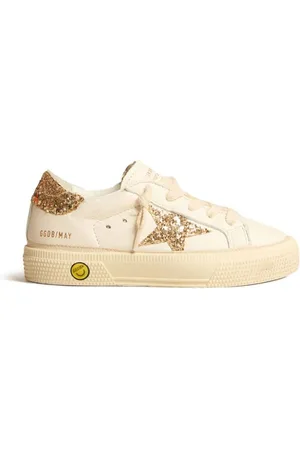 Golden Goose May glitter-detailing leather sneakers