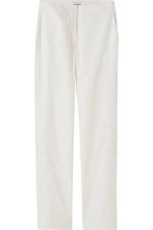 Claudie Pierlot Embroidered straight-leg trousers
