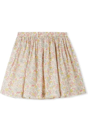 BONPOINT Jupe floral-print cotton skirt
