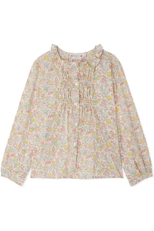 BONPOINT Floral-print ruffle-detail blouse