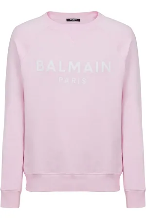 Balmain Paris logo-print cotton sweatshirt