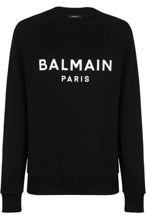 Balmain Paris logo-print cotton sweatshirt