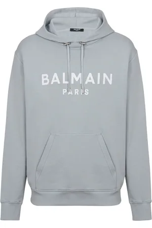 Balmain Logo-print cotton hoodie