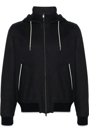 HERNO Felted hooded jacket
