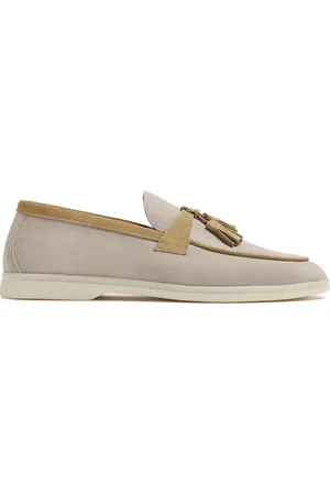 Scarosso Leandro tassel-embellished suede loafers