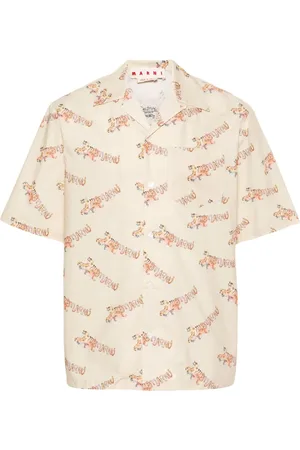 Marni Tiger-print poplin shirt