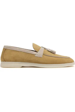 Scarosso Leandro tassel-embellished suede loafers