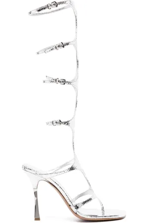 PARIS TEXAS Uma 100mm metallic sandals