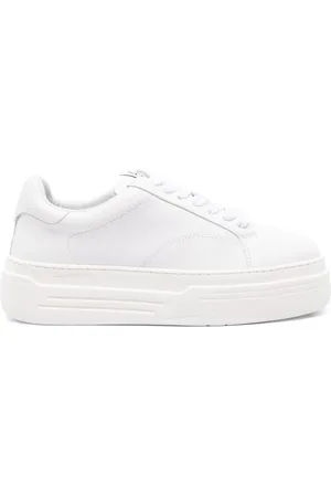 Lanvin DDB0 leather flatform sneakers