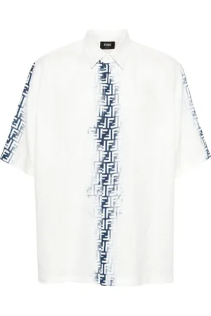 Fendi FF-motif linen shirt