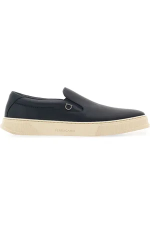 Salvatore Ferragamo Gancini-plaque leather sneakers