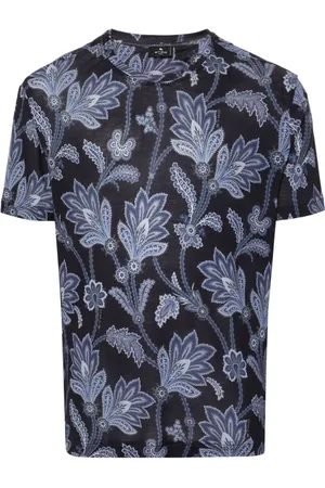Etro Floral-print lyocell T-shirt