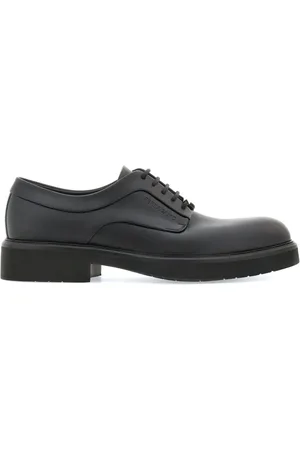 Salvatore Ferragamo Logo-debossed leather Derby shoes