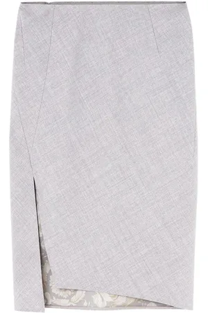VERSACE Asymmetric-hem pencil skirt