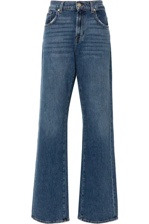 7 for all Mankind Tess high-rise straight-leg jeans
