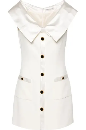 Alessandra Rich Off-shoulder cady minidress