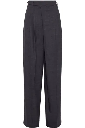 Brunello Cucinelli Mélange-effect tailored trousers
