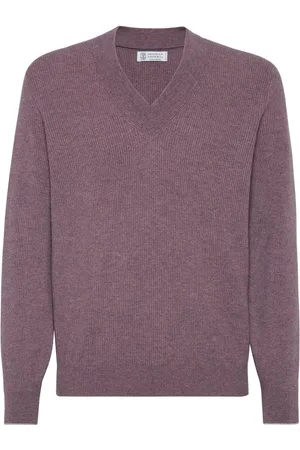Brunello Cucinelli Ribbed V-neck jumper