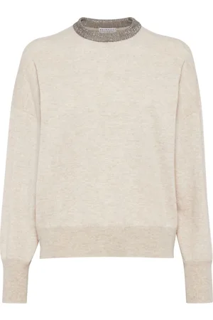 Brunello Cucinelli Monili-chain cashmere jumper