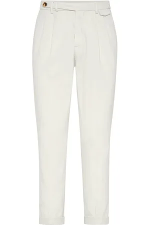Brunello Cucinelli Straight-leg cropped trousers