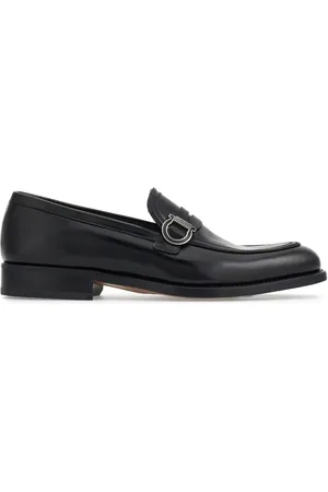 Salvatore Ferragamo Gancini-plaque leather mocassins