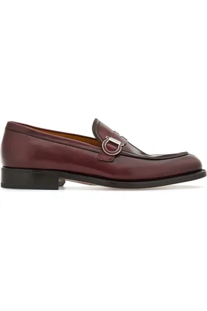 Salvatore Ferragamo Gancini-plaque leather mocassins