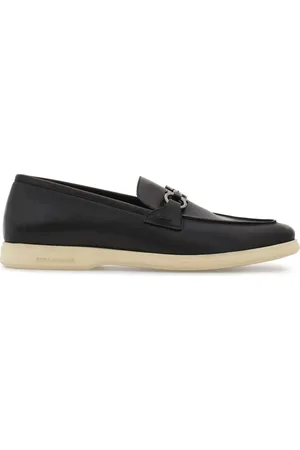 Salvatore Ferragamo Gancini-plaque leather loafers