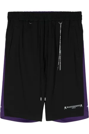 MASTERMIND Colour-block track shorts