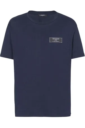 Balmain Logo-tag cotton T-shirt