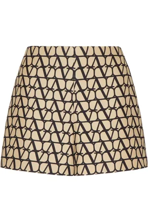VALENTINO GARAVANI Toile Iconographe Crepe Couture shorts