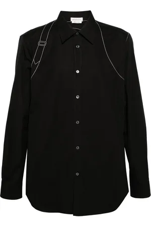 Alexander McQueen Decorative-stitching cotton shirt