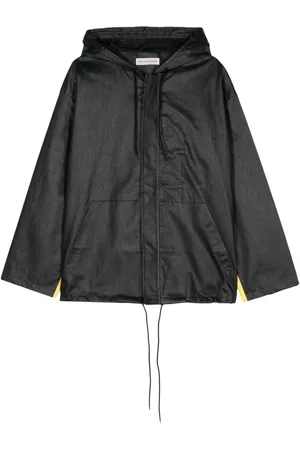 WALTER VAN BEIRENDONCK Stop logo-print hooded jacket