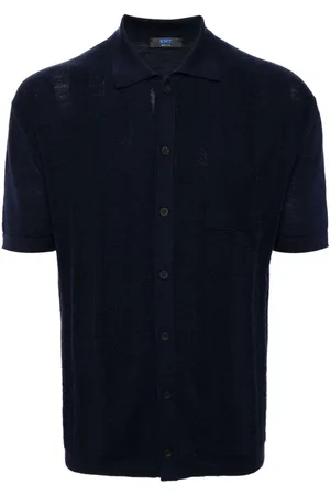 Kiton Polo-collar button-up shirt