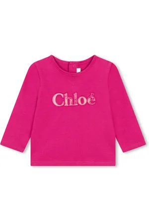 Chloé Embroidered-logo cotton T-shirt