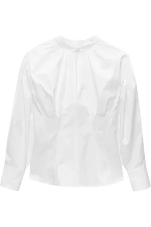 Msgm Gathered long-sleeve blouse