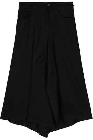 YOHJI YAMAMOTO Asymmetric-hem midi skirt