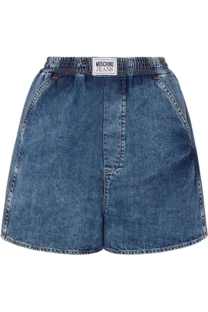Moschino Elasticated-waistband denim shorts