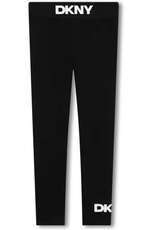 DKNY Logo-waistband stretch leggings
