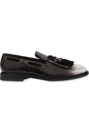 Moschino Tassel-detail leather loafers
