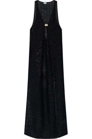 Ganni Openwork beach maxi dress