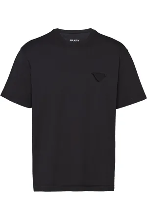 Prada Logo-patch cotton T-shirt