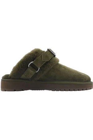 Burberry Chubby calf suede mules