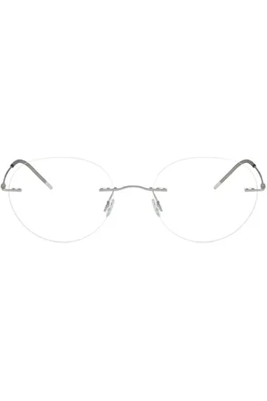 Giorgio Armani Rimless round-frame glasses