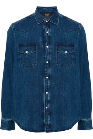 MOORER Larrie denim shirt