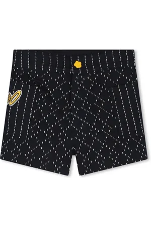 Kenzo Logo-appliqué stitched mini shorts