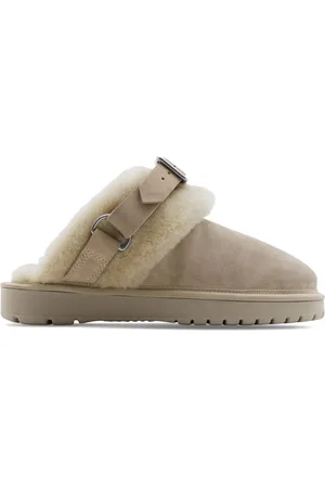 Burberry Shearling suede mules