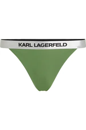 Karl Lagerfeld Logo-waistband bikini bottoms